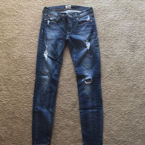 Hudson destroyed skinny jeans